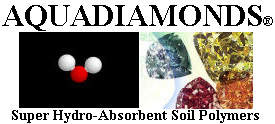 AQUADIAMONDS LOGO - Super Hydro-Absorbent Soil Polymers at Discount Prices!